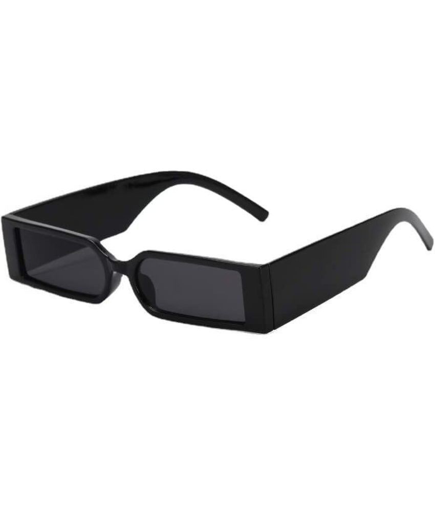     			Ashru Black Rectangular Sunglasses ( Pack of 1 )