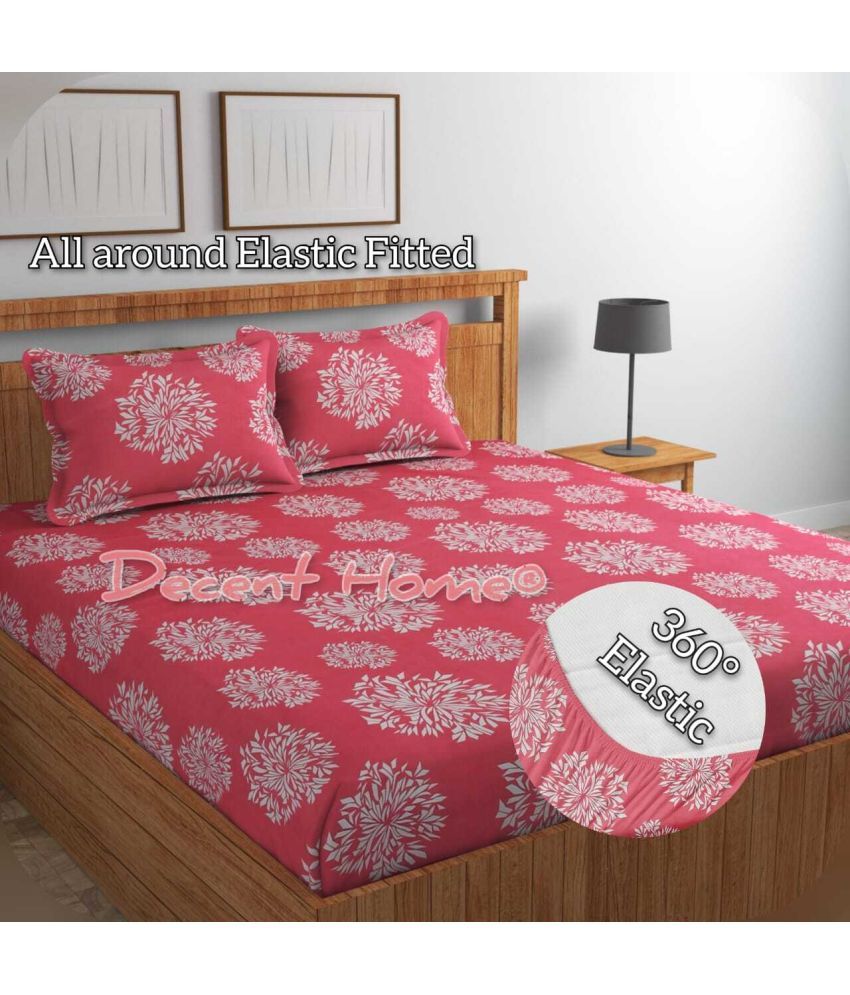     			Decent Home Cotton Abstract Printed Fitted ( Double Bed ) - Multi