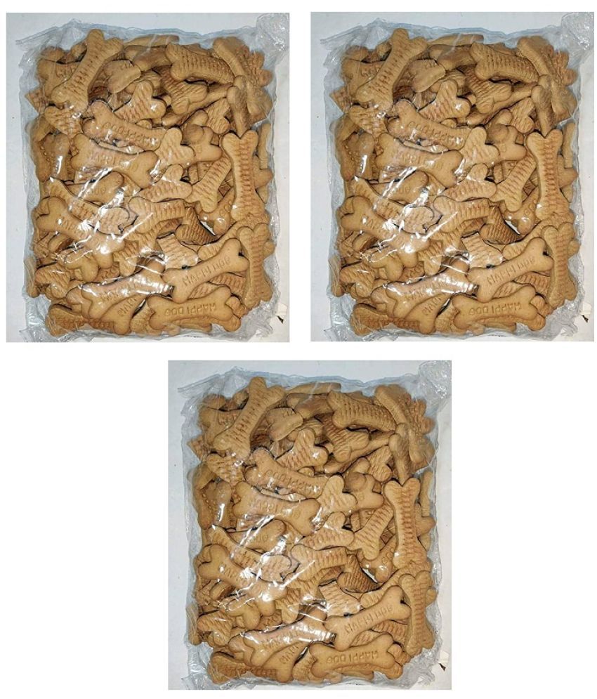     			Dog Biscuit 750gm Large Size Pack of 3 for All Life Stages Each 250gm