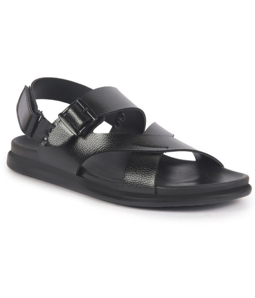     			Fausto - Black Men's Sandals