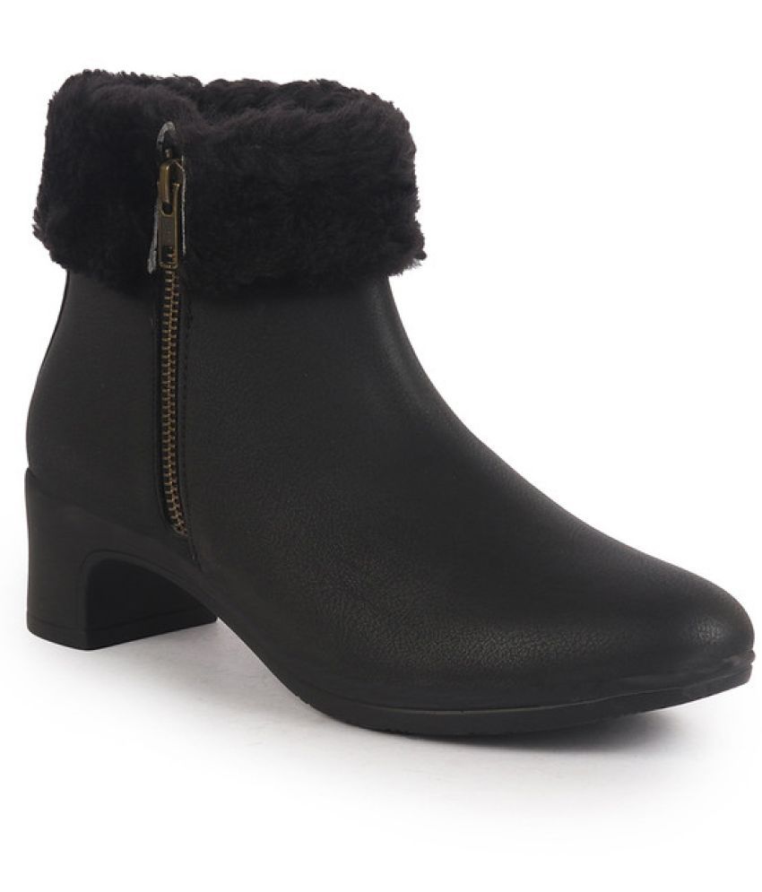     			Fausto Black Women's Ankle Length Boots