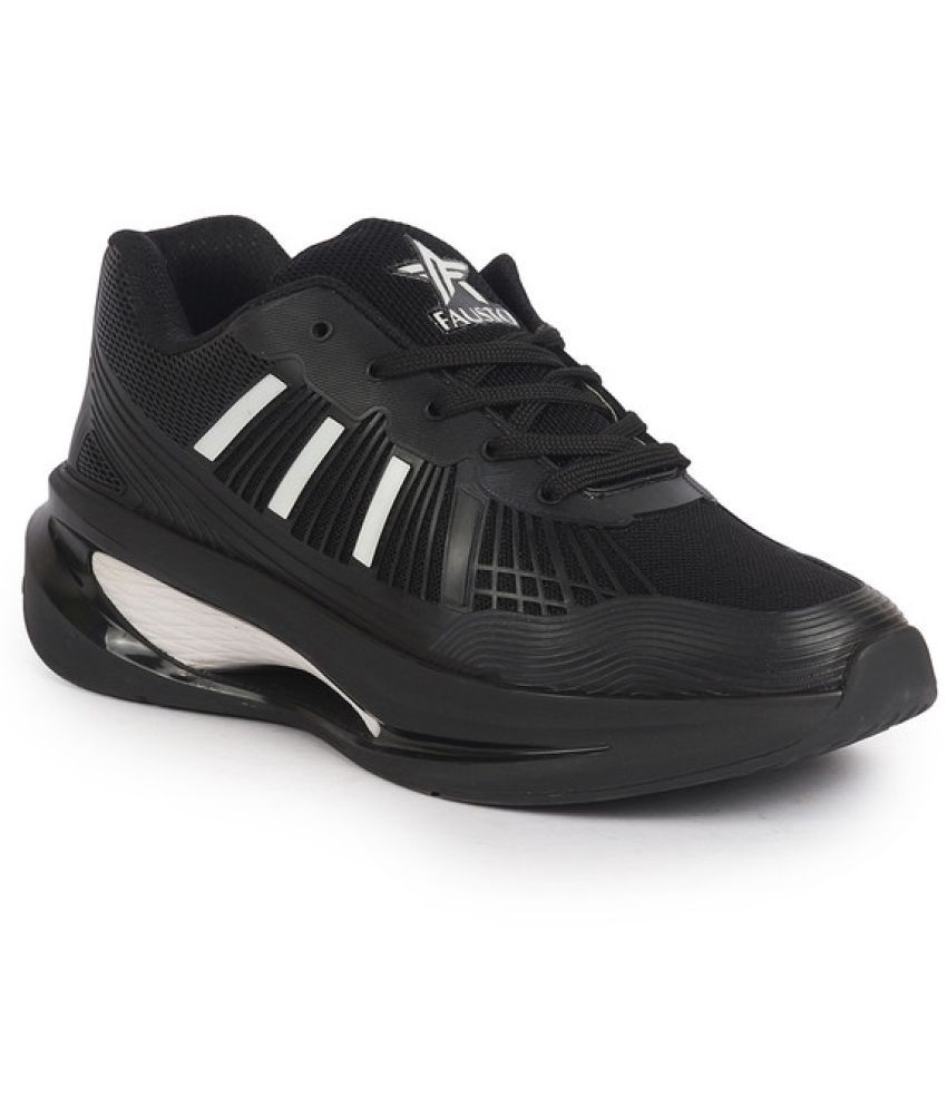     			Fausto Breathable Sport Shoes Black Men's Sneakers