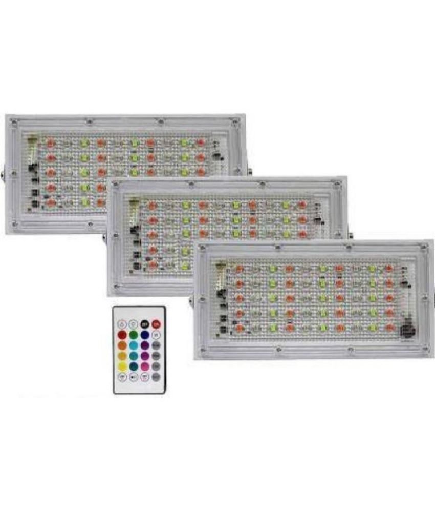     			ZESTRUM Flood Light RGB - Pack of 3