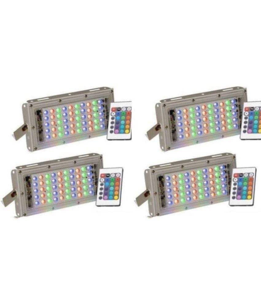     			ZESTRUM Flood Light RGB - Pack of 4