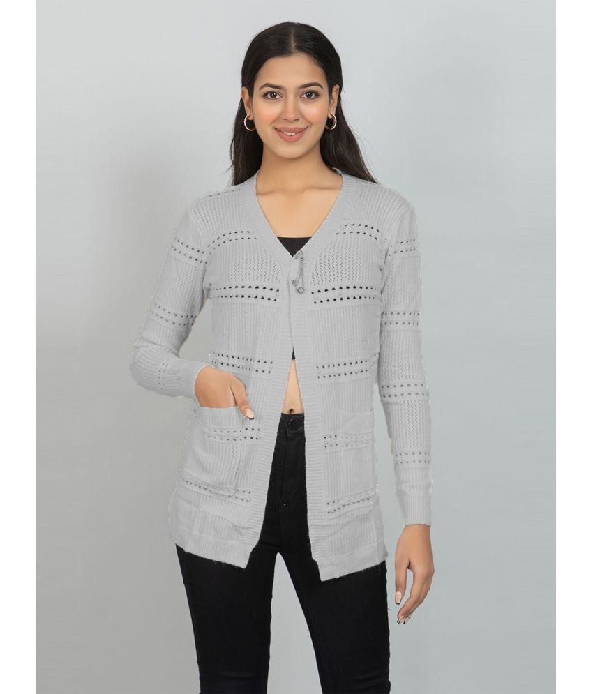     			woolkart Woollen Women's Shrugs - Grey ( )