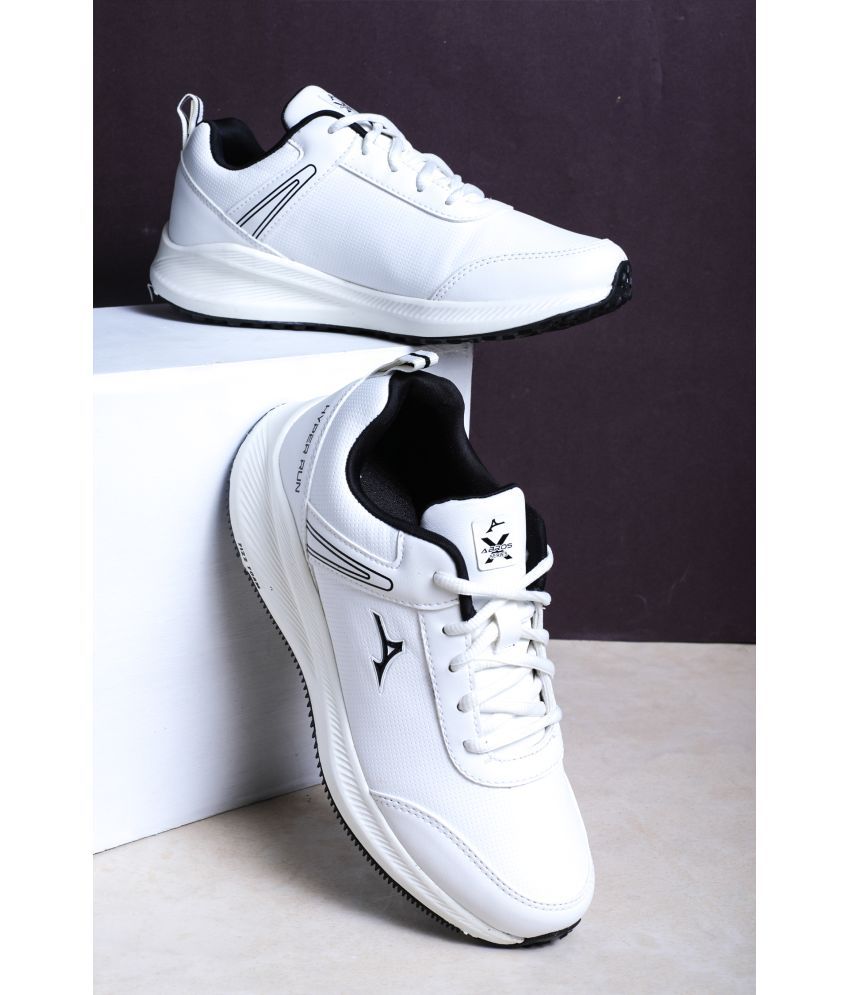     			Abros LANCEL White Men's Sports Running Shoes