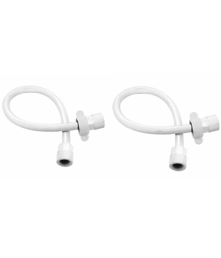     			COSVIT 30”Inches White Connection Pipe | PTMT Heavy Duty Connection Pipe | Suitable For Geysers, Countertop Faucets/Water Taps (Set of 2)