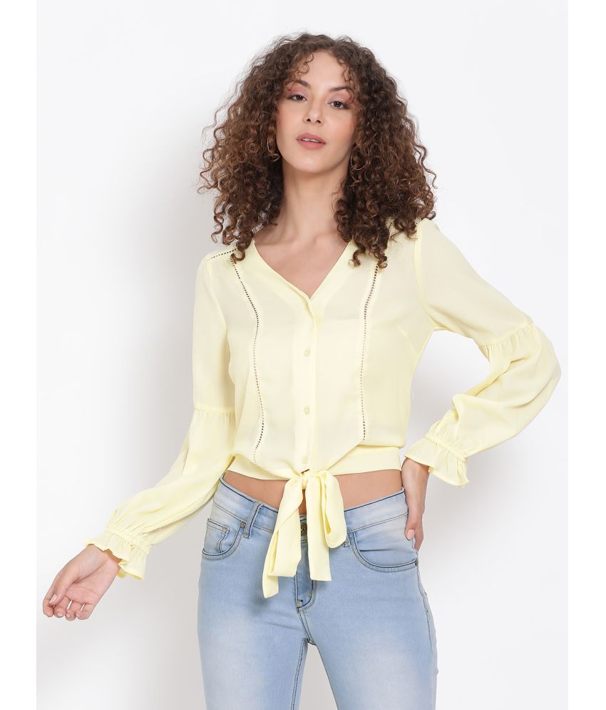     			Oxolloxo Yellow Polyester Women's Regular Top ( Pack of 1 )