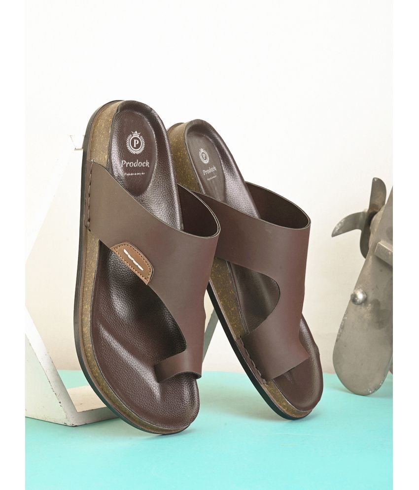     			PRODOCK - Brown Men's Sandals