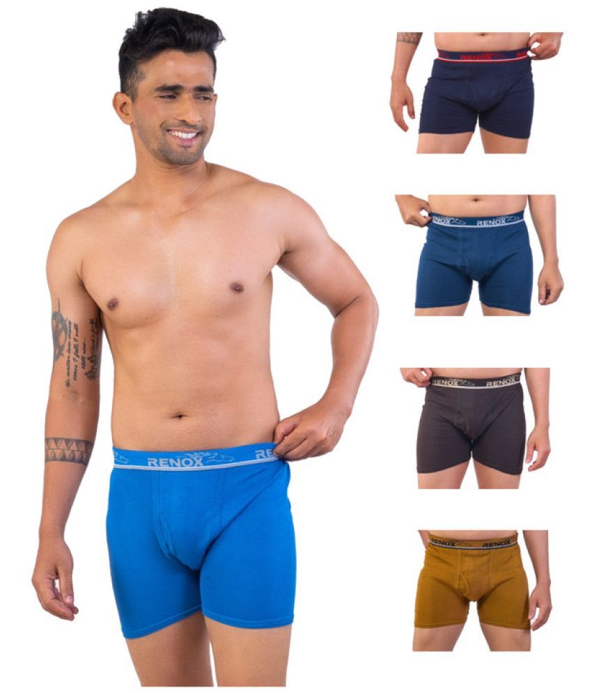     			Renox Pack of 5 Cotton Trunks For Men's ( Multicolor )