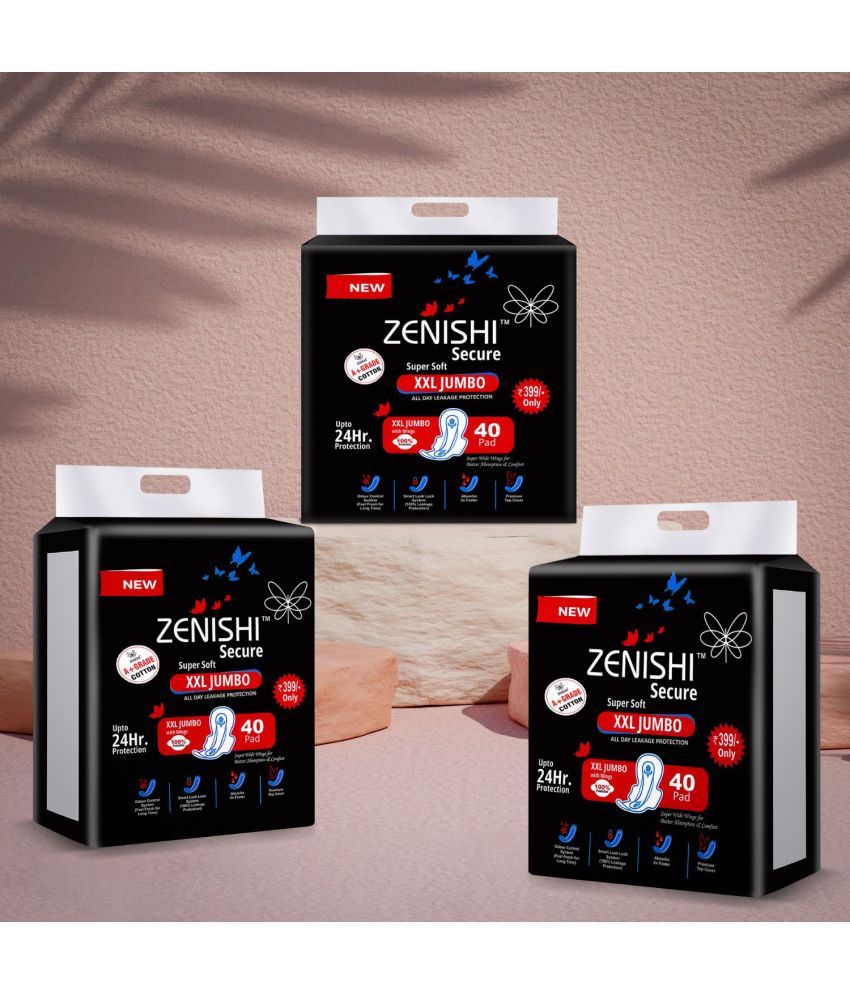     			ZENISHI Cottony XXL Ultra Thin Sanitary Pad