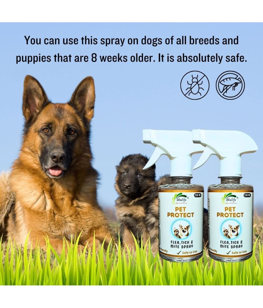     			Bhulife Tick Spray Natural Pet Protect Spray Pack of 2