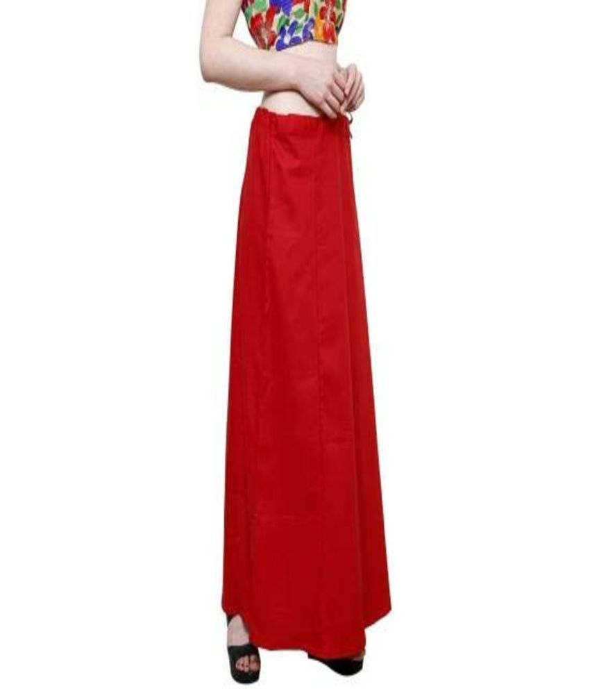     			D1 DIFFERENT ONE Red Cotton Petticoat - Single