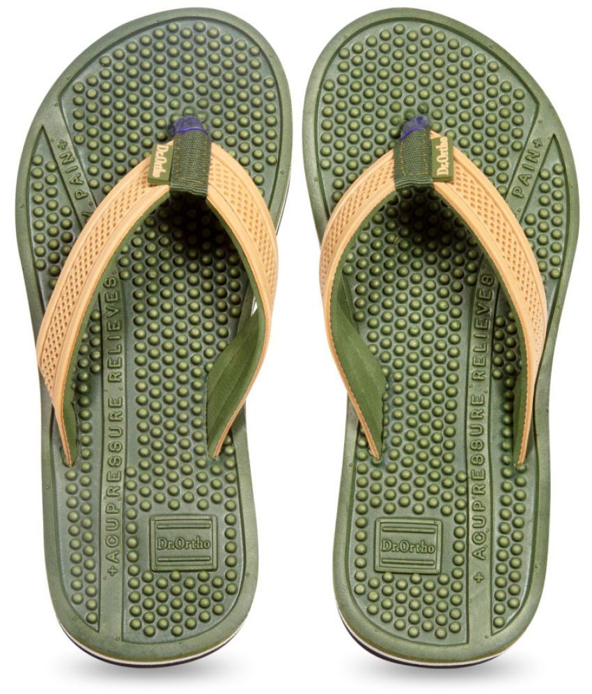     			Dr.Ortho Slippers Green Women's Massage Flip Flop