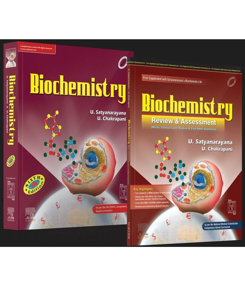     			SET of Biochemistry, 6th Edition + Biochemistry Review & Assessment Includes MCQs, Clinical Case Studies, Viva/Short Questions, 1st Edition Paperback