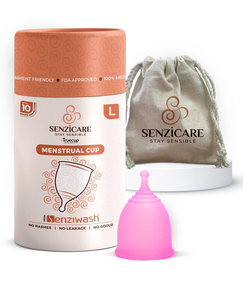     			Senziwash Silicone Reusable Menstrual Cup Large ( Pack of 1 )