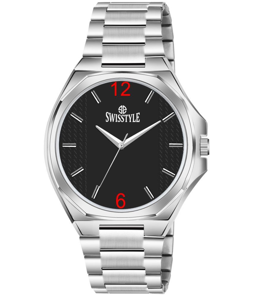     			Swisstyle Silver Stainless Steel Analog Men's Watch