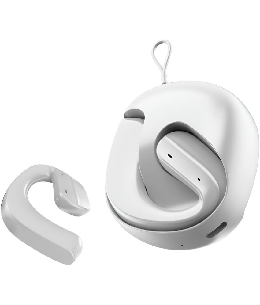     			VEhop H585 OWS OPEN EAR Bluetooth True Wireless (TWS) On Ear 30 Hours Playback Comfirtable in ear fit IPX4(Splash & Sweat Proof) White