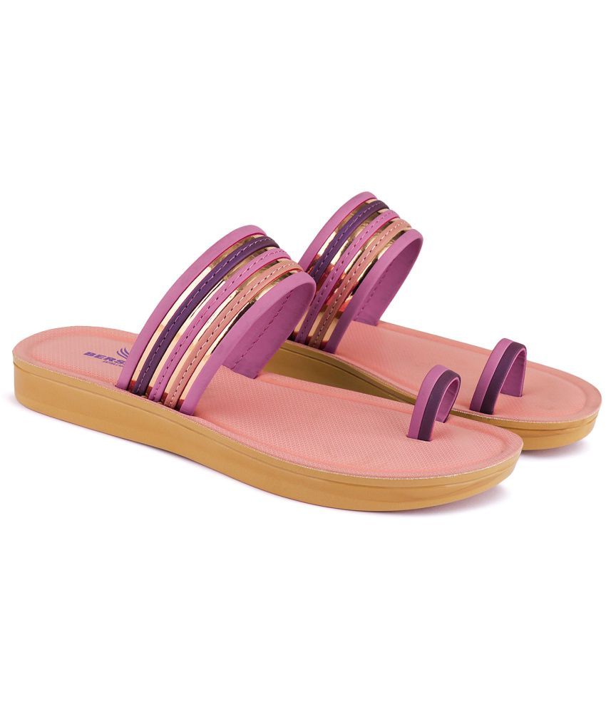     			Bersache Pink Floater Sandals