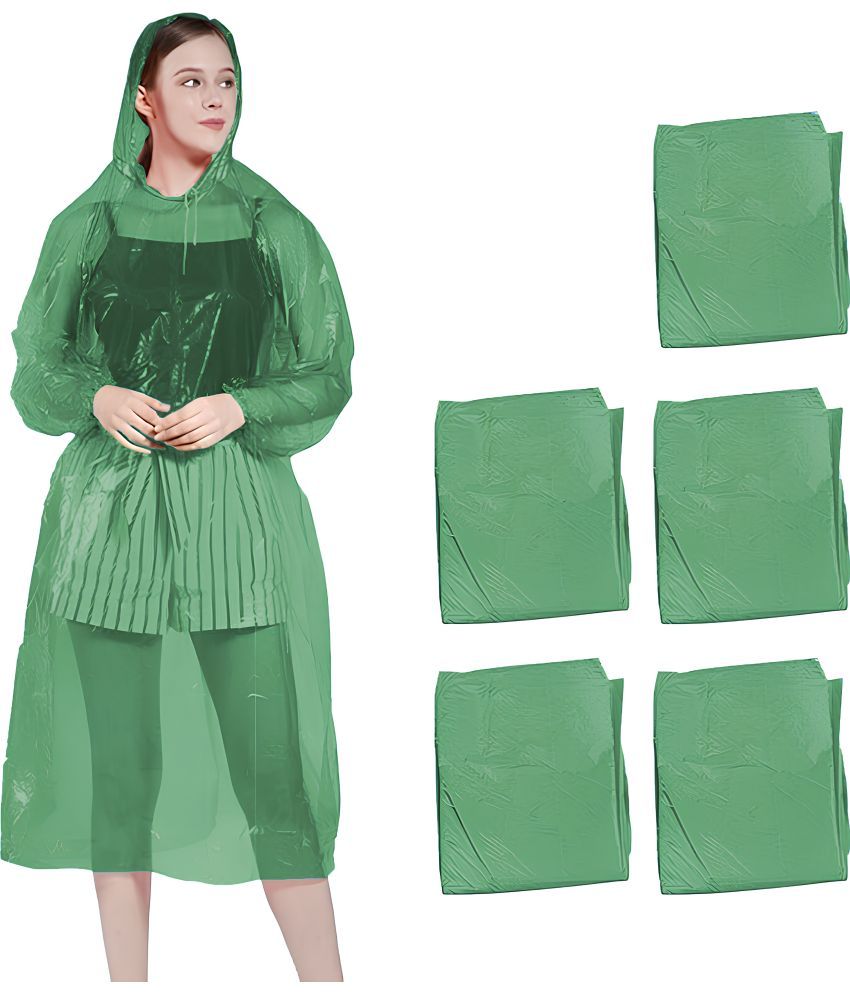     			MULTIWA PVC Long Raincoat - Green