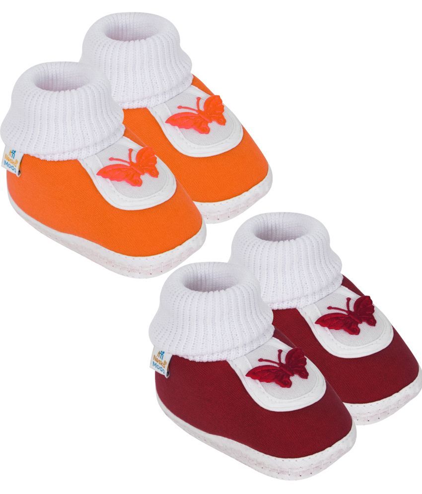     			Neska Moda - MultiColor  Booties For Baby Boy & Baby Girl 12-18 Months ( Pack of 2 )