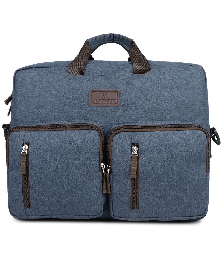     			Starwood Blue Solid Messenger Bag