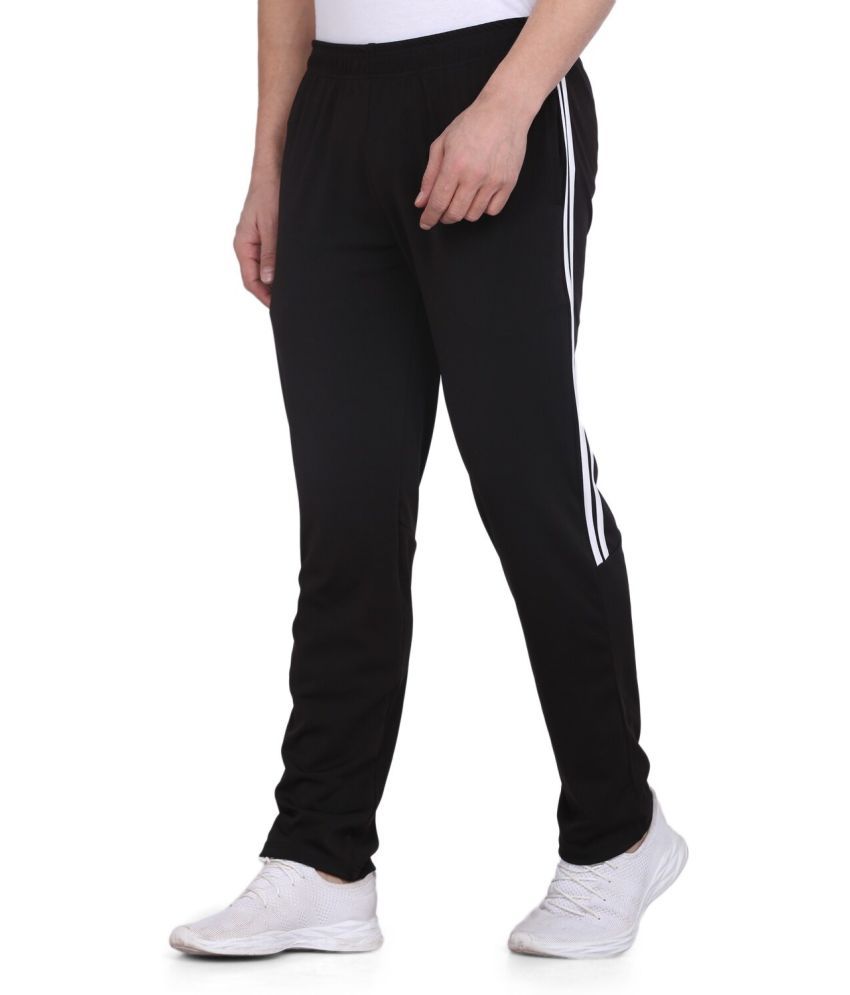     			TQH Black Polyester Men's Trackpants ( Pack of 1 )