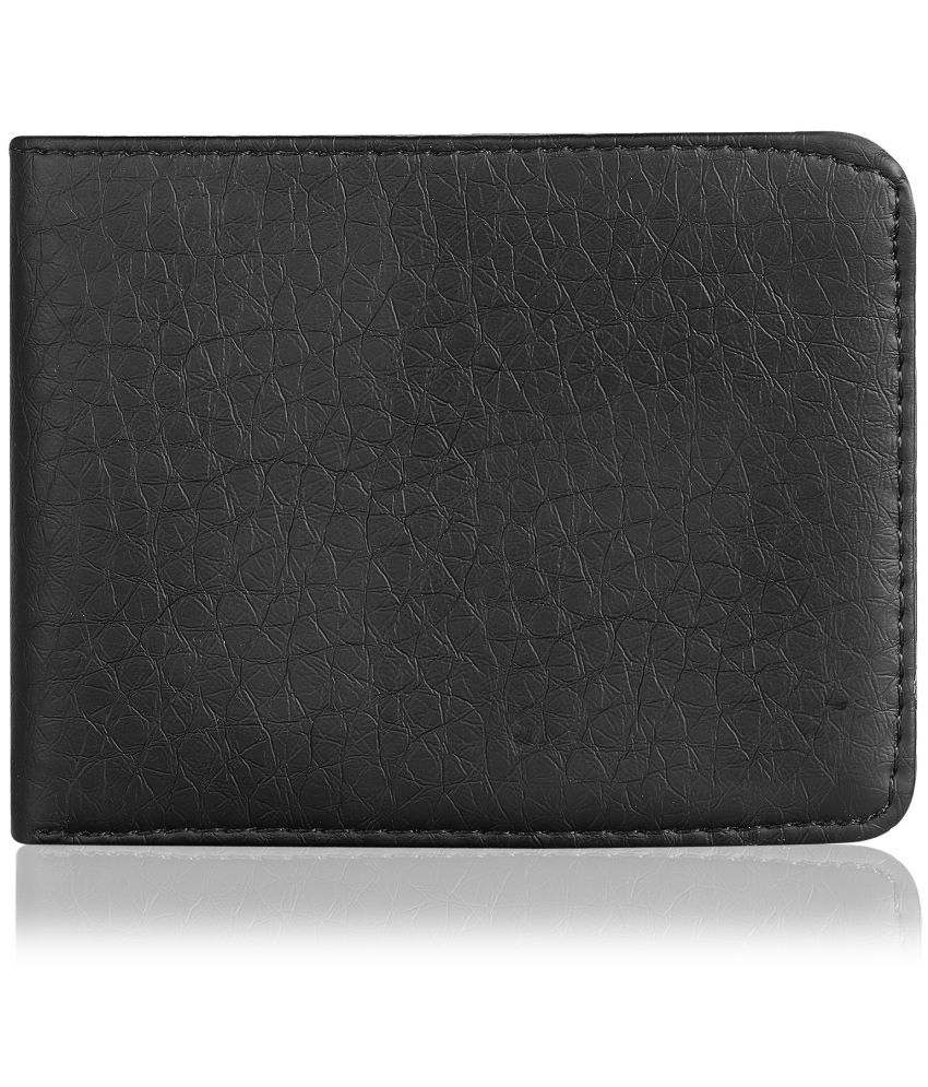     			howdy Faux Leather Self Design Men's Regular Wallet With 6 Slots For Card ( Black , Pack of 1 )