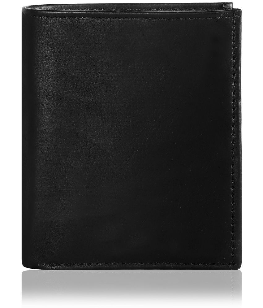     			howdy Faux Leather Solid Men's Two Fold Wallet With 6 Slots For Card ( Black , Pack of 1 )