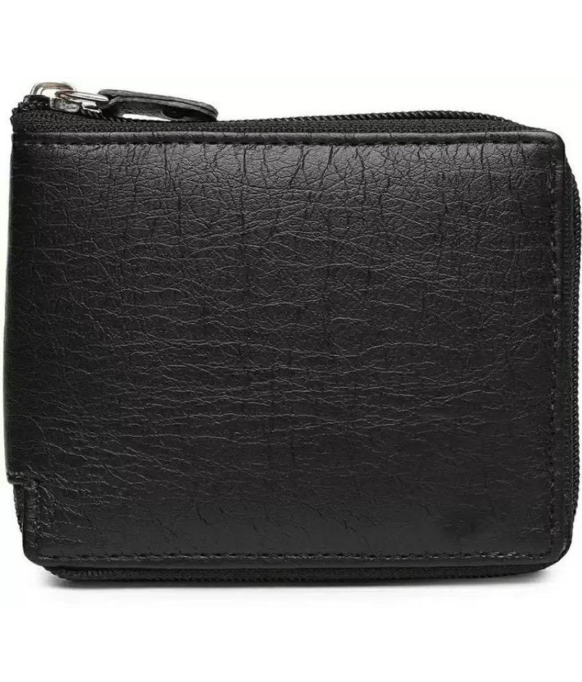     			Classic World PU Printed Men's RFID Wallet With 5 Slots For Card ( Black , Pack of 1 )