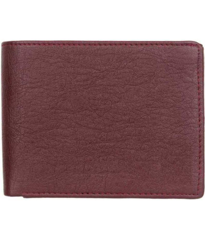     			Classic World PU Printed Men's RFID Wallet With 10 Slots For Card ( Maroon , Pack of 1 )