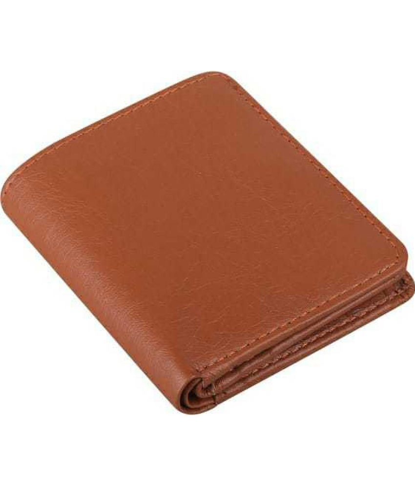     			Classic World PU Printed Men's RFID Wallet With 3 Slots For Card ( Tan , Pack of 1 )