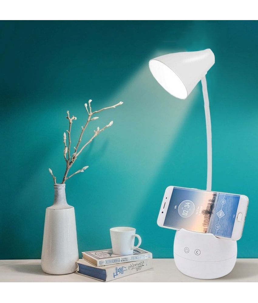     			FIRSTLIKE White Study Table Lamp ( Pack of 1 )