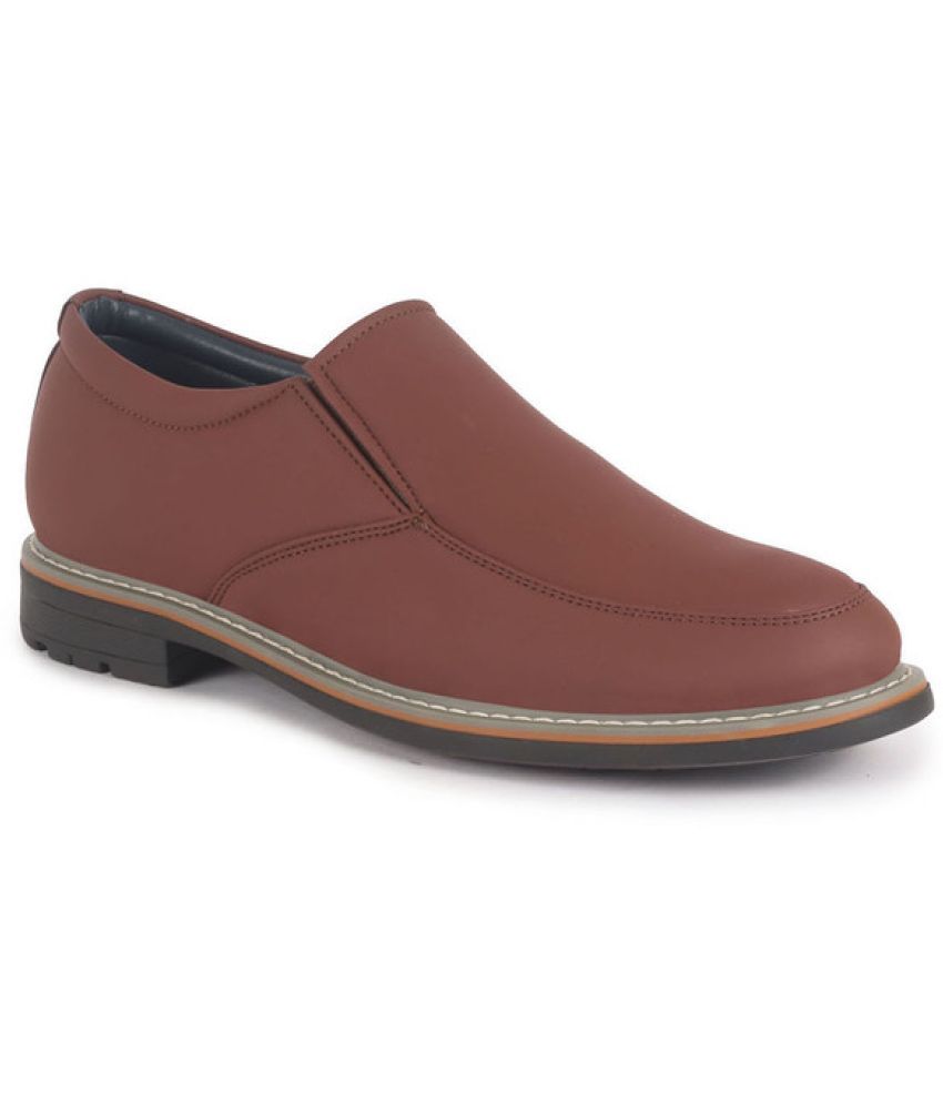     			Fausto Red Men's Slip On Formal Shoes