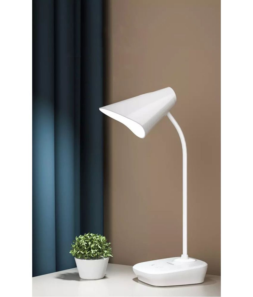     			IDOLESHOP White Decorative Table Lamp ( Pack of 1 )