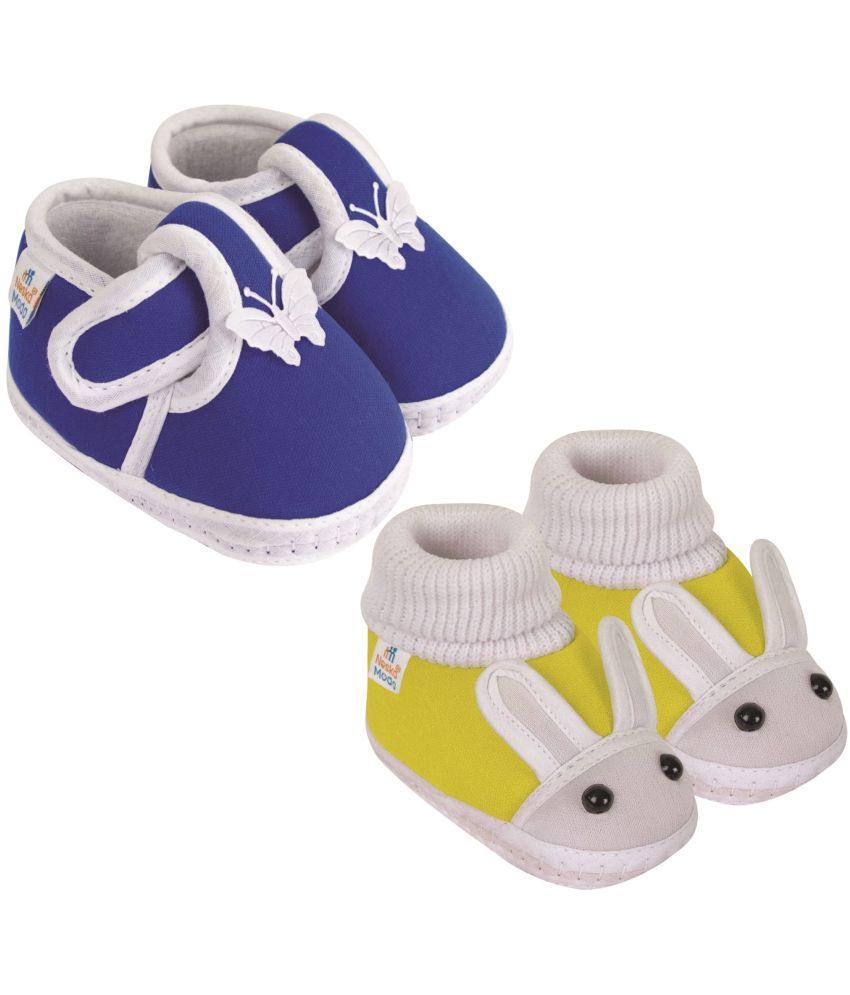     			Neska Moda - MultiColor  Booties For Baby Boy & Baby Girl 0-6 Months ( Pack of 2 )