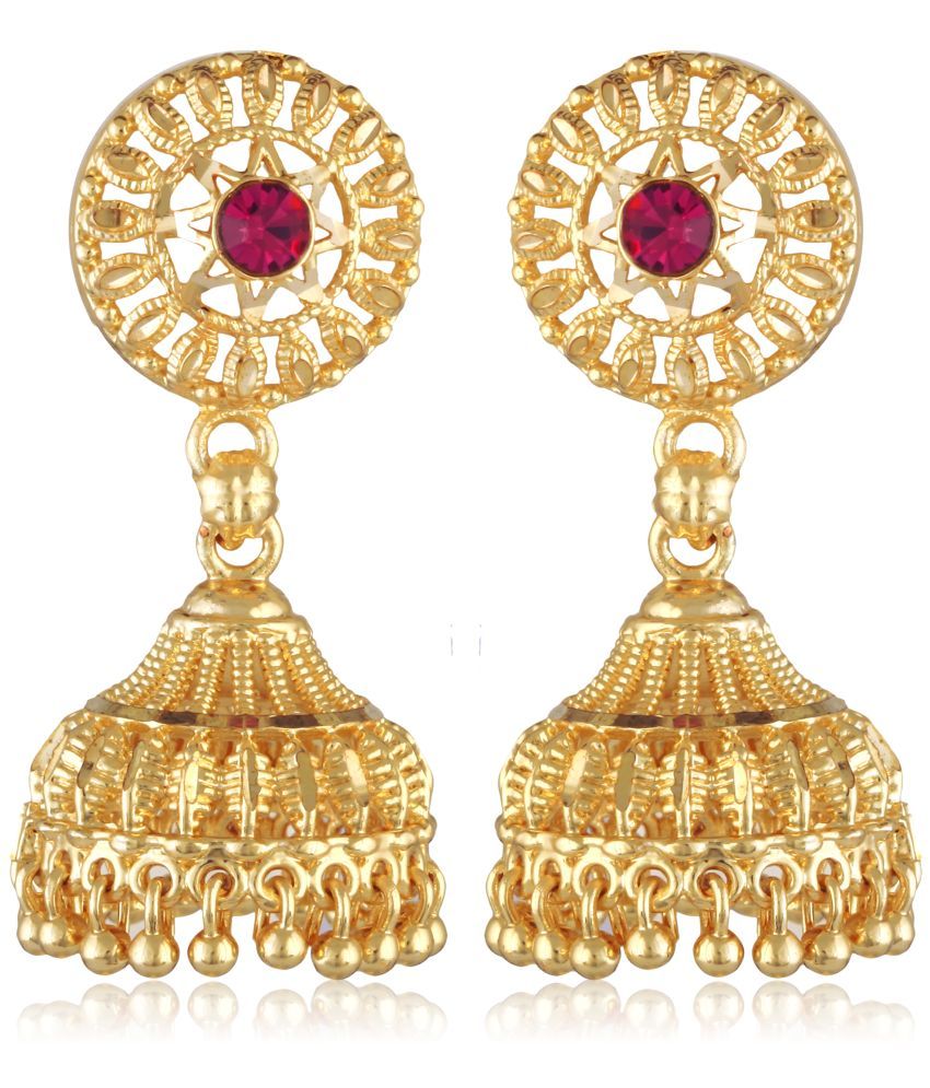     			Vighnaharta Gold Jhumki Earrings ( Pack of 1 )