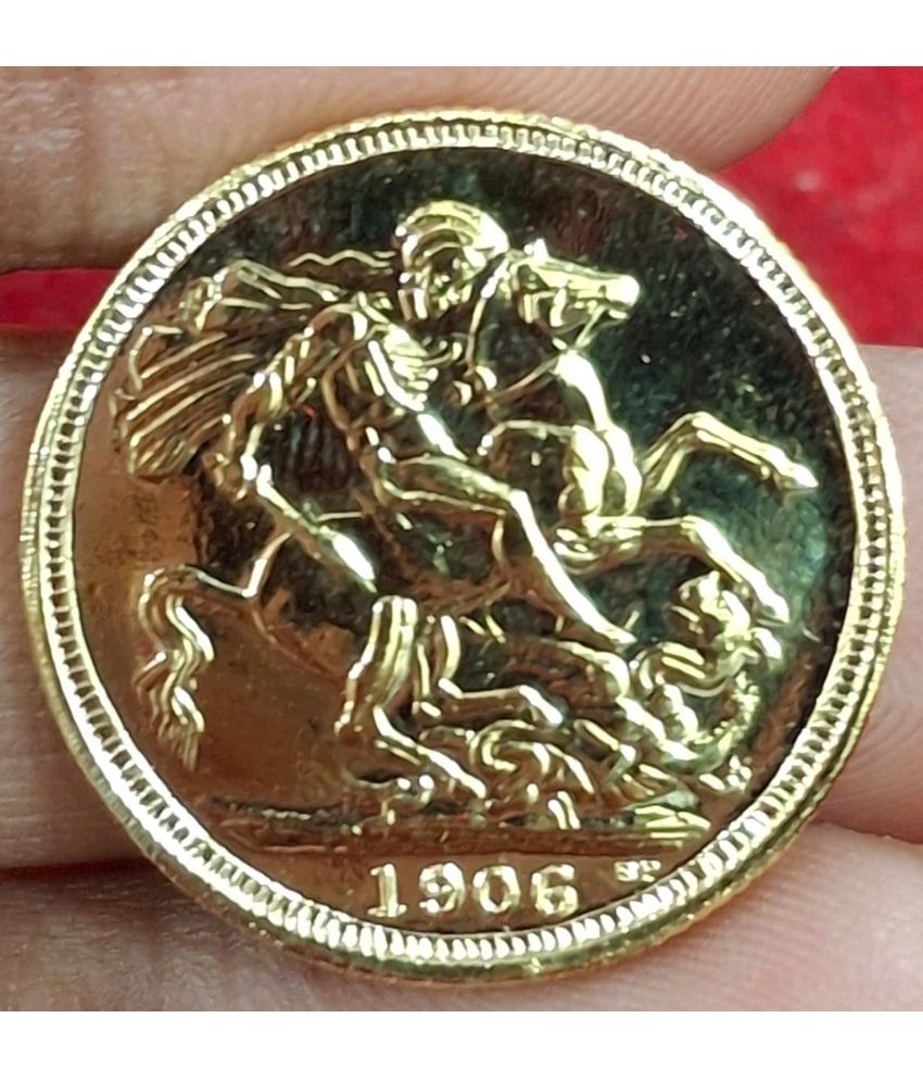     			1 Sovereign 1906 - Edward VII ENGLAND RARE GOLD PLATED COIN