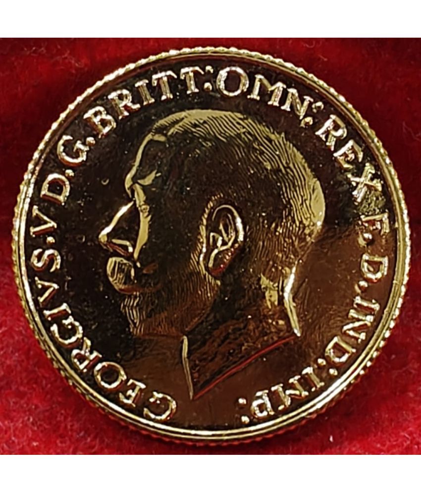     			1 Sovereign 1918 - George V ENGLAND GEORGE V RARE GOLD PLATED COIN