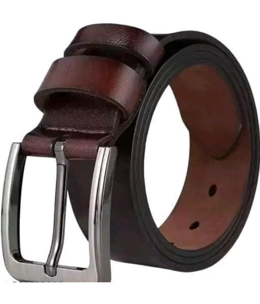     			Classic World - Brown 100% Leather Men's Formal Belt ( Pack of 1 )