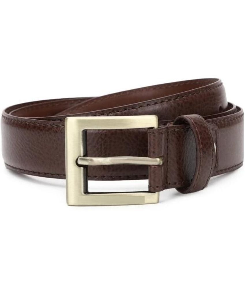     			Classic World - Brown PU Men's Casual Belt ( Pack of 1 )