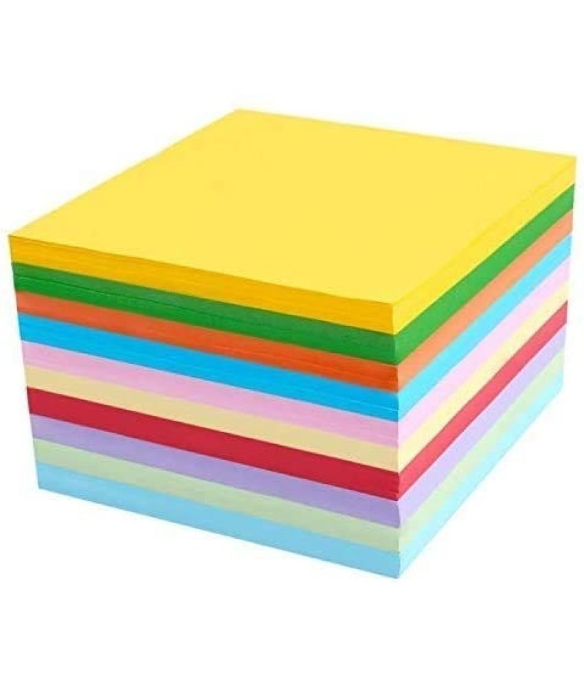     			ECLET A4 100 Coloured Sheets (10 Sheets each color)Copy Printing /Art and Craft Paper Double Sided Coloured Origami Folding DIY Craft Smooth Finish use in Home, School, Office Stationery Children's Day Gift, Birthday Gift, Party Favors,christmas decor etc