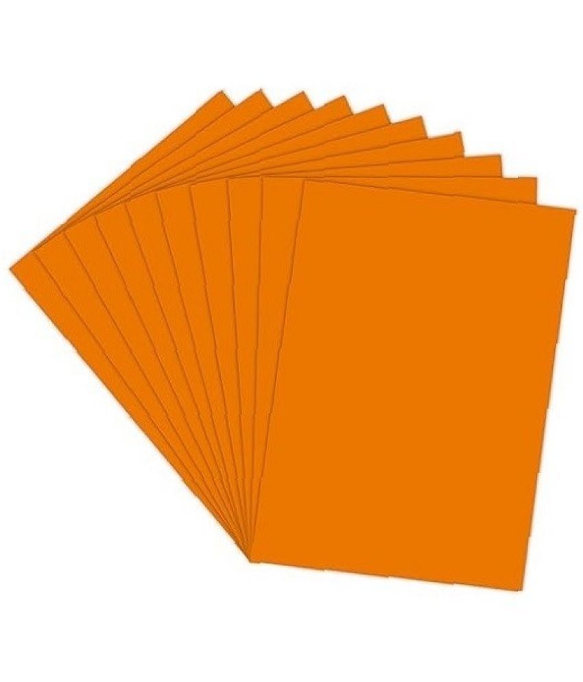     			Eclet A3 Color Paper 100 Sheets (ORANGE) Premium Colour 180 GSM Pack for Copy Printing, DIY Art & Craft, Projects, Decoration, Other Office Printing. A3 Pack of 100 Sheet