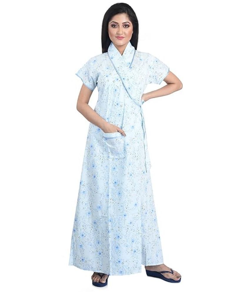     			M/S BEAUTY NIGHTWEAR Multi Color Cotton Women's Nightwear Nighty & Night Gowns ( Pack of 1 )