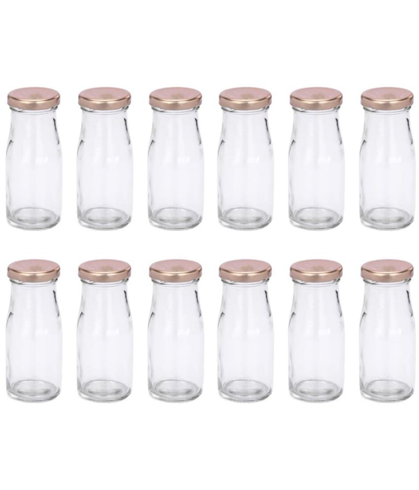     			AFAST Water, Juice, Milk, Serving Glass Bottle- A12 Nude Glass Water Bottle 100 mL ( Set of 10 )