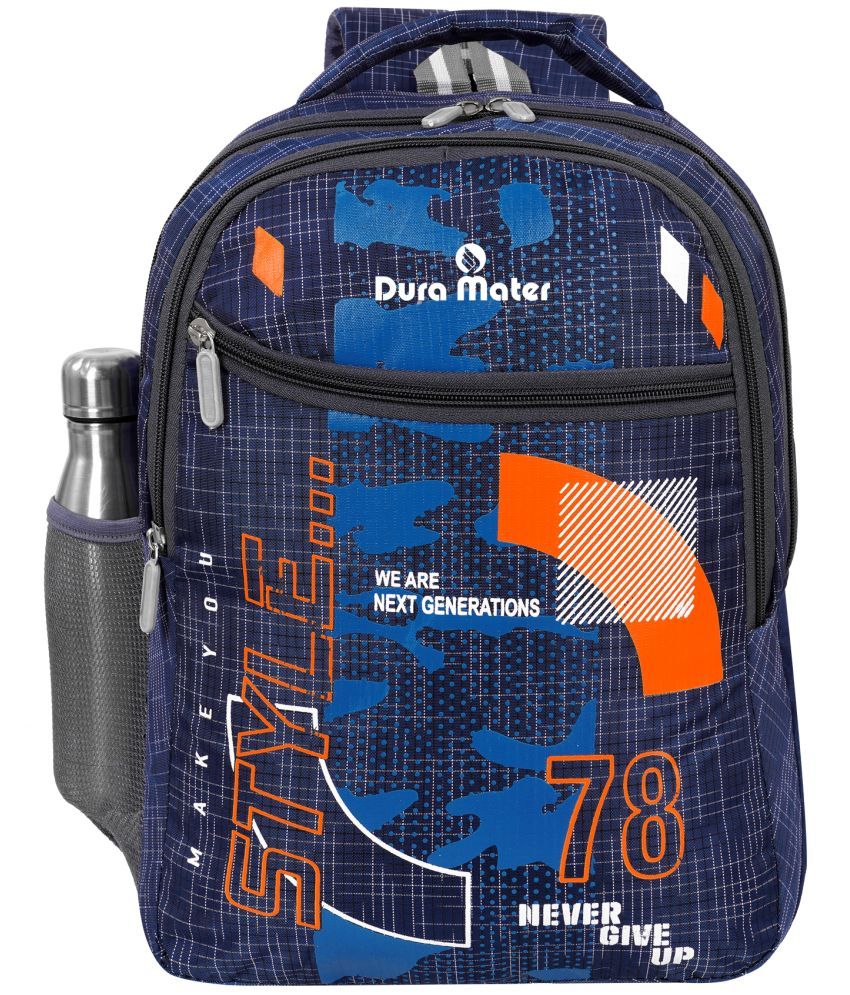     			Dura Mater 25 Ltrs Nylon Backpack *For Boys & Girls ( Blue )