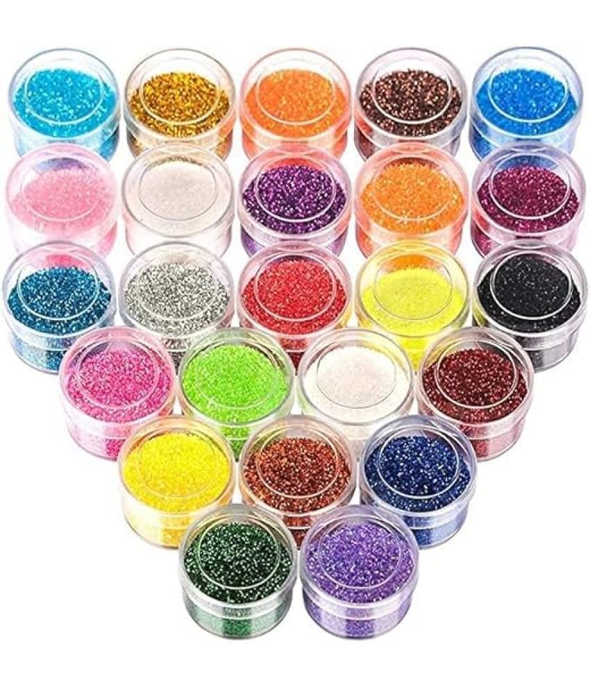     			Eclet 12 Colors Nail Glitter Set, 12 cans of 15g fine Glitter, Nail Art Glitter, for Eye Shadow Cosmetics Body Glitter Crafts Painting Art Pigment Glitter