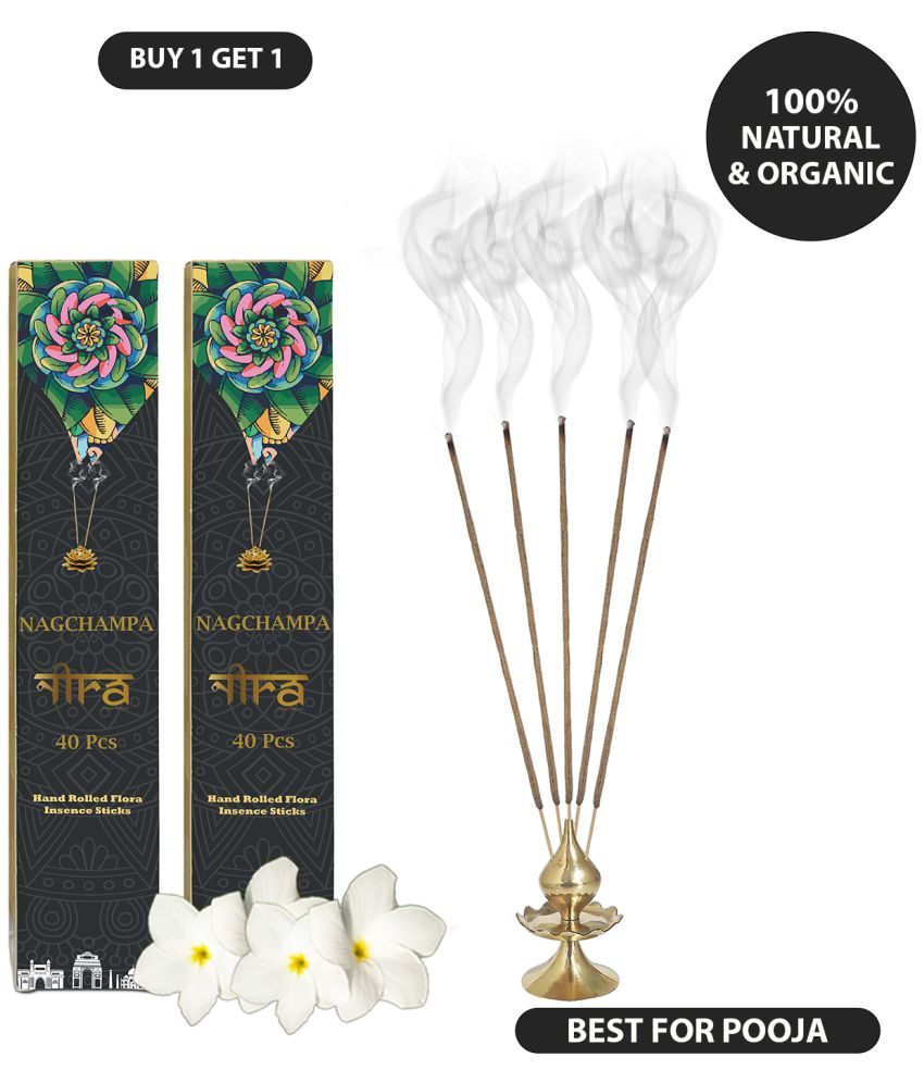     			Nira Fragrances Incense Stick Nag Champa 80 Pieces ( Pack of 2 )