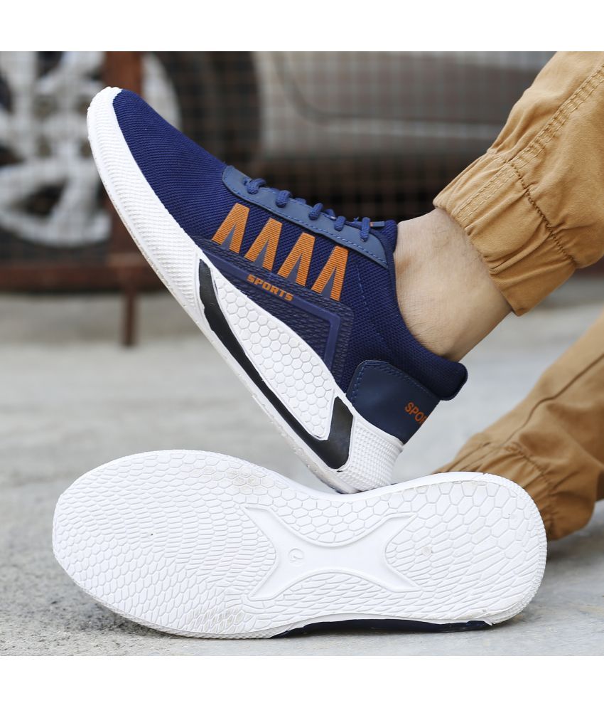     			PM Traders Sneakers For Men Blue Men's Sneakers