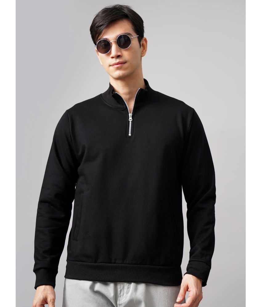     			Paul Street Cotton High Neck Men's Sweatshirt - Black ( Pack of 1 )